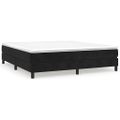 vidaXL Posteľný rám s boxspringom čierny 180x200 cm zamat