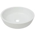 vidaXL Okrúhle keramické umývadlo, biele, 42x12 cm