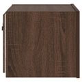 vidaXL TV nástenné skrinky s LED svetlami 2 ks hnedý dub 30,5x35x30 cm