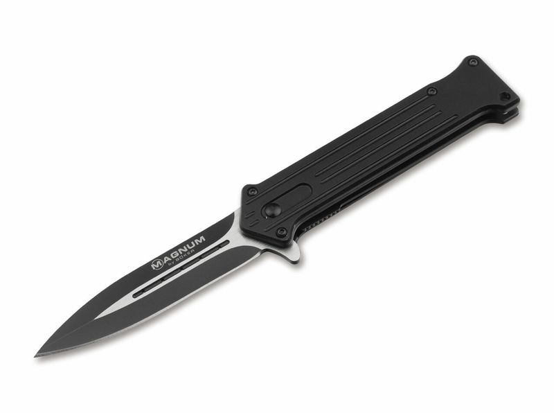 Magnum 01LL322  INTRICATE COMPACT vreckový nôž s asistenciou 8,5 cm, čierna, hliník