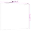 vidaXL Nástenná magnetická tabuľa biela 60x50 cm tvrdené sklo