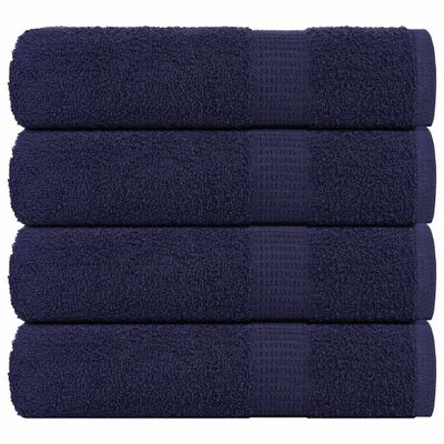 vidaXL Utierky na ruky FROGN 4 ks námornícko modré 50x100 cm 360 g/m²