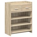 vidaXL Skriňa na topánky 73,5 x 36 x 92 cm Kompozitné drevo Dub sonoma
