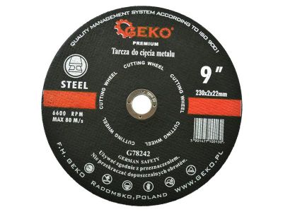 Kotúč rezný na kov/ocel INOX, 230x2mm GEKO