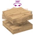 VidaXL Konferenčný stolík otočný o 360stupňov dub artisan 50x50x34,5cm
