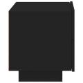 vidaXL Nočný stolík s LED svetlami čierny 70x36x40,5 cm