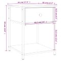 vidaXL Nočné stolíky 2 ks dub sonoma 44x45x58 cm kompozitné drevo