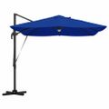 vidaXL Slnečník 351 x 250 x 253 cm Polyester a hliník Azurblue