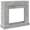 vidaXL Obloženie krbu betónovosivé 100x30x87,5 cm kompozitné drevo