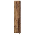 vidaXL Highboard Staré drevo 69,5 x 34 x 180 cm Kompozitné drevo