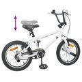 vidaXL BMX Bicykel 20 Palcov pre nad 9 rokov Biela