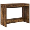 vidaXL Postelový stôl Dymový dub Kompozitné drevo 100 x 45 x 75 cm