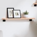 vidaXL Nástenná polica 60x10x2 cm neošetrený dubový masív