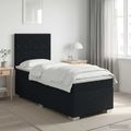 vidaXL Posteľ boxspring s matracom Čierna 100 x 200 cm Látka