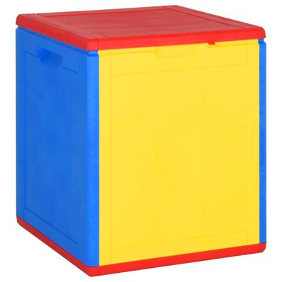 vidaXL Záhradný úložný box farebný PP ratan 90 l