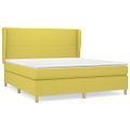vidaXL Boxspring posteľ s matracom zelená 160x200 cm látka