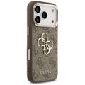 Puzdro Guess pre iPhone 17 Pro HC 4G PU S VEĽKÝM 4G CLASSIC LOGO GD hnedé