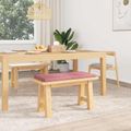 vidaXL Vankúš na lavičku Zamat Ružová Hĺbka 35 cm