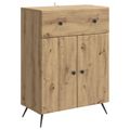 vidaXL Servírovacia skriňa Dub artisan 66 x 34,5 x 90 cm