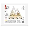 LED drevená vianočná krajina, 23,5 cm, 2x AA, vnútorná, teplá biela, časovač