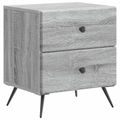 vidaXL Nočný stolík 2 ks Sivá sonoma 43 x 34,5 x 47,5 cm