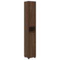 vidaXL Sada kúpeľňového nábytku 4 ks Hnedý dub 30,5 x 30 x 195 cm