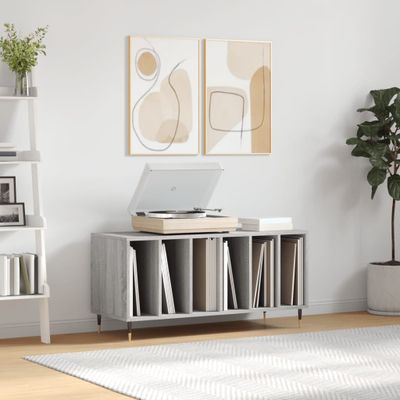 vidaXL Skrinka na platne sivá sonoma 100x38x48 cm kompozitné drevo