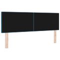 vidaXL LED hlavová doska s LED pásikmi Modrá 144 cm Zamat