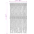 vidaXL Záclona macrame antracitová 140x240 cm bavlna