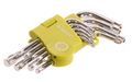 L-kľúče TORX krátke, sada 9ks, T 10-15-20-25-27-30-40-45-50 EXTOL-CRAFT