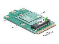 Adaptér Mini PCIe samec na M.2 Key A slot