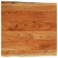 vidaXL Stolová doska 80x80x3,8 cm štvorcová masívna akácia živá hrana