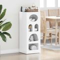 vidaXL Servírovacia skriňa ELST Vysoký lesk bielej 40 x 35 x 100,5 cm