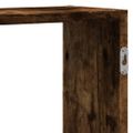 vidaXL Nástenná polica dymový dub 159x18x65 cm spracované drevo