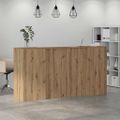vidaXL Recepčný stôl dub artisan 200x50x103,5 cm kompozitné drevo