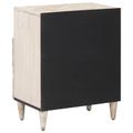 vidaXL Skriňa na posteľ Biela 50 x 33 x 60 cm Masívne mango drevo