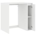 vidaXL Kabinet na práčku Biela 87 x 60 x 89 cm Kompozitné drevo