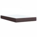 vidaXL Boxspring posteľ s matracom tmavohnedá 120x190 cm látka