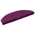 vidaXL Schodové rohože 15 ks 65x21x4 cm fialové polkruhové veľké