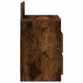 vidaXL Nočné stolíky 2 ks s 2 zásuvkami dymový dub 40x33x60 cm