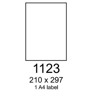 etikety RAYFILM 210x297 univerzálne biele R01001123F (2x slit 7cm) (1.000 list./A4)