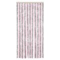 vidaXL Záves proti hmyzu, strieborno sivo ružový 90x220 cm, ženilka