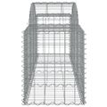 vidaXL Oblúkový gabionový kôš 10 ks 200x50x60/80 cm pozinkované železo