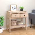 vidaXL Konzolový stolík 75x35x75 cm masívne borovicové drevo