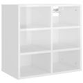 vidaXL Skrinky na topánky 2 ks lesklá biela 52,5x30x50 cm