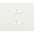 vidaXL Obrubník trávnika 50 ks 10 x 103 cm Biela