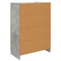 vidaXL Servírovacia skriňa so zásuvkou Betónovo sivá 66 x 34,5 x 92 cm