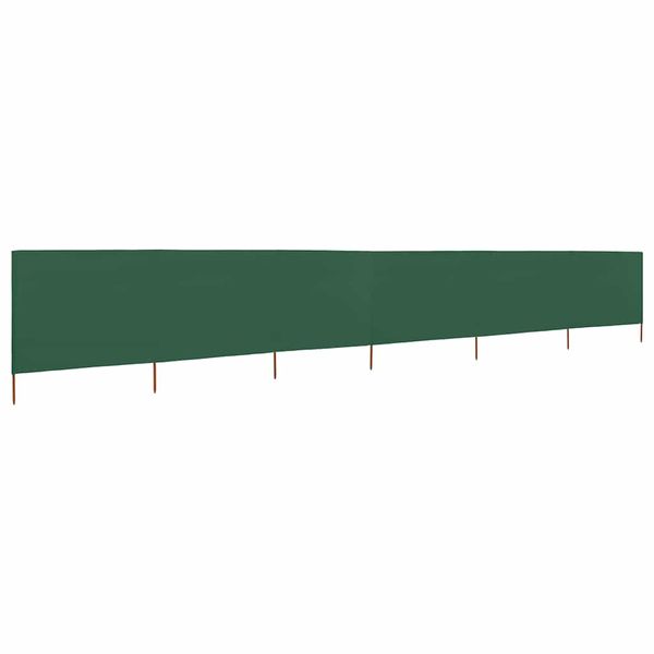 vidaXL 6-panelová zábrana proti vetru zelená 800x80 cm látková