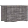 vidaXL Záhradný úložný box sivý 150x100x100 cm polyratanový