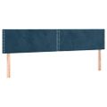 vidaXL Posteľný rám boxsping s matracom tmavomodrý 160x200 cm zamat